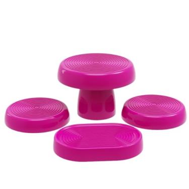 Imagem de Kit Festa Com 3 Bandeja e 1 Boleira (PK - PINK)