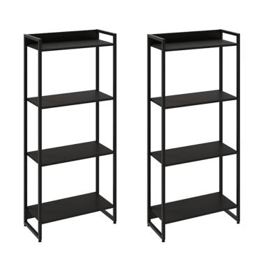 Imagem de Kit 2 Estantes Escritório 4 Prateleiras 145x60cm Onix