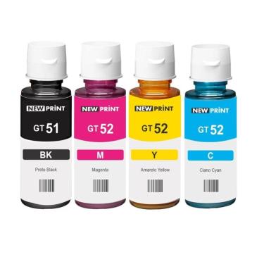 Imagem de Tinta Hp Gt52 Gt53 Smart Tank Kit 4 Pcs | Gt5822 Ink Tank 416 Smart Tank 517 532 617