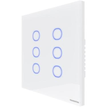 Imagem de Interruptor Touch Smart 4x4 Tramontina Branco 6 Canais Tramontina