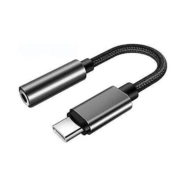 Imagem de Adaptador USB C para conector de 3,5 mm, tipo C para fone de ouvido de 3,5 mm, adaptador de fone de ouvido de áudio digital auxiliar para iPhone 15/Samsung Galaxy S23 S24 Note10 A80 Huawei P60/P50