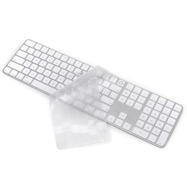 Imagem de CaseBuy Capa de teclado para teclado Apple Magic 2024 com Touch ID e teclado numérico modelo A3119 protetor de TPU ultra fino e transparente acessórios para iMac M4