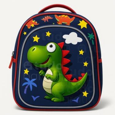 Imagem de Mochila Infantil Dinossauro 3D Mochila Escolar Mochila Pequena Dinossa