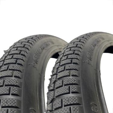 Imagem de Par Pneu Bicicleta Shiver Aro 20 X 2.125 Slick Cravo Balão Bike Infantil Bmx Urbano