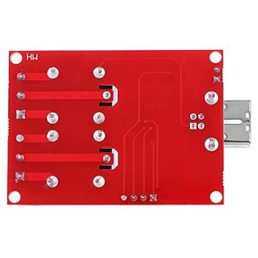 Imagem de Módulo de relé 5V Switch Módulo de relé de 2 Canais Controlados por USB, PCB de Grau Militar, 250V 10A AC, 30V 10A DC, Win7, Suporte XP de 32 Bits, Tamanho Pequeno e (Interruptor