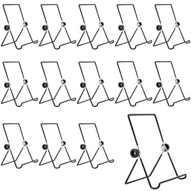 Imagem de JAPCHET Pacote Com 14 Cavaletes De Exposição Arame Ajustáveis 5,5 X 7 Pol., Suporte Dobrável Para Moldura Fotos, Ferro Utensílios Cozinha, Livro Receitas, Tablet, Exibição Fotos