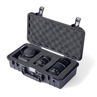 Imagem de CHBAYI Estojo Rígido À Prova D'Água Para Câmera Canon Eos Rebel T7 Dslr Com Lente Ef 18-55 Mm + 75-300 Mm, Espuma Protetora (Estojo Câmera/Lentes De E Mm)