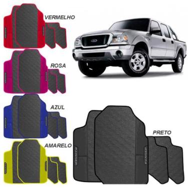Imagem de Tapete Ranger de 2004 a 2010 Amarelo Azul Preto Rosa Vermelho Jogo 4 P