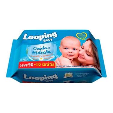 Imagem de Lenço umedecido looping 90+6 gratis - COM. DE PAPEIS S.A