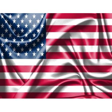 Imagem de Bandeira dos Estados Unidos 80cmx140cm Tecido Oxford 100% Poliéster - 