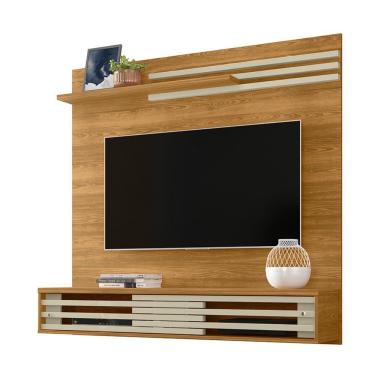 Imagem de Painel Bancada Suspensa Para Tv 60 Polegadas Frizz Sublime - 7 Decor Cumaru E Opala