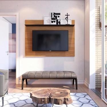 Imagem de Painel Suspenso TV até 47" com prateleira Maia - Colibri, Noce Milano 