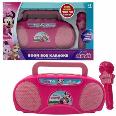 Imagem de Brinquedo Boombox e Karaoke Minnie Infantil Candide
