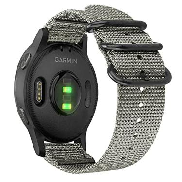 Imagem de Fintie Pulseira esportiva de nylon de liberação rápida de 22 mm compatível com Garmin Vivoactive 4 de 45 mm, Venu 3/Venu 2 de 45 mm, Forerunner 255 de 46 mm