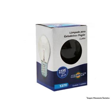 Imagem de Lampada Geladeira/Fogao Clara 40Wx127V E27 8715 - BRASFORT