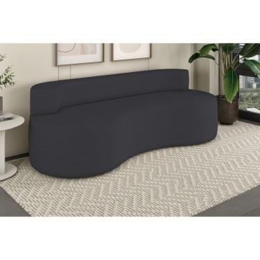 Imagem de Sofá 3 Lugares Orgânico de Espuma Charles Magic Preto