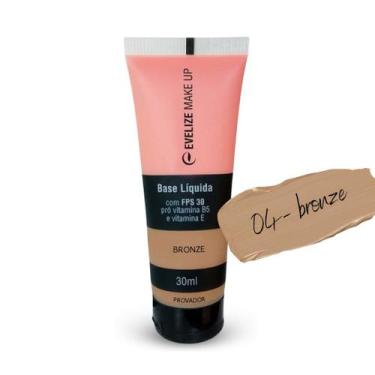 Imagem de Base Líquida com FPS 30, Pró Vitamina B5 e Vitamina E 30ml  Evelize, B