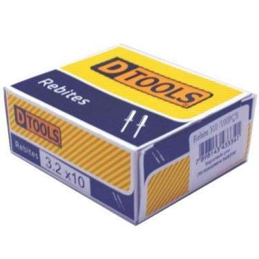 Imagem de Rebite Pop 3,2 x 16mm - Kit com 1000 Peças - Alumínio/Aço/Zinco - Dtoo