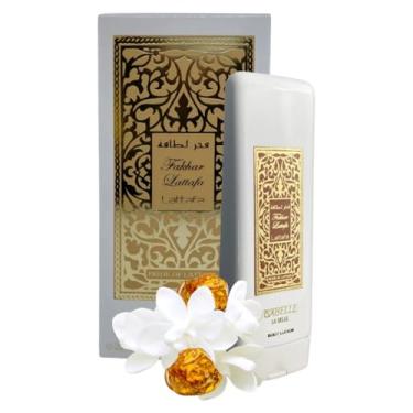 Imagem de Creme Hidratante Árabe Fakhar Rose Feminino Isabelle La Belle, 200ml Alta Fixação