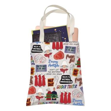 Imagem de LEVLO Nolite Te Bastardes Bolsa de Compras Feminista Ficção Distópica Pro Choice Presente Inspirado nos Direitos Femininos (Grind You Down)