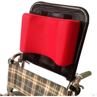 Imagem de Almofada Para Cadeira De Rodas Encosto De Cabeça, Almofada De Posicionamento De Cabeça De Apoio Para Pescoço De Cadeira De Rodas Com Ajustável E Respirável, Almofada De Posici, Red
