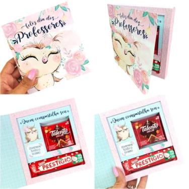 Imagem de Caixa para Talento e Prestigio Lembrancinha Dia dos Professores - 10 unidades - Pegue e Monte