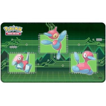 Imagem de Ultra PRO - Porygon Evolutions Stitched Playmat for Pokémon, Gaming Accessories, Trading Card Game Supplies, TCG Playmat, Collectible Card Game Mat, Pokémon Mousepad, Porygon Playmat