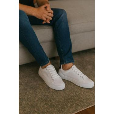 Imagem de Tênis Sapatenis Street Masculino Monster Conforto - B2C Shoes, Branco,