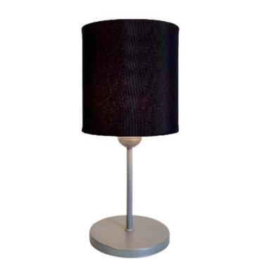 Imagem de Abajur Cabeceira Para Quarto Cilíndrico Vivare Md-2010 Cúpula em Tecido - Bivolt