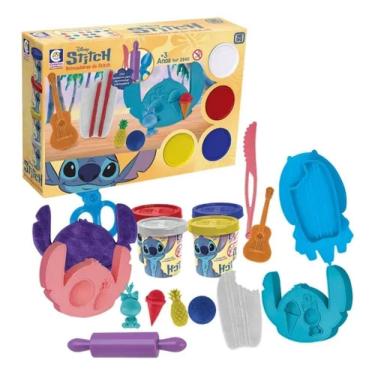 Imagem de Massa de Modelar Brincadeiras do  Stitch Disney - Cotiplás