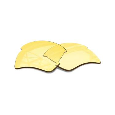 Imagem de SmartVLT Lentes de substituição masculinas amarelas HD para óculos de sol Oakley Flak 2.0 XL OO9188
