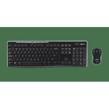 Imagem de Kit Teclado E Mouse Sem Fio Mk270 Preto Logitech