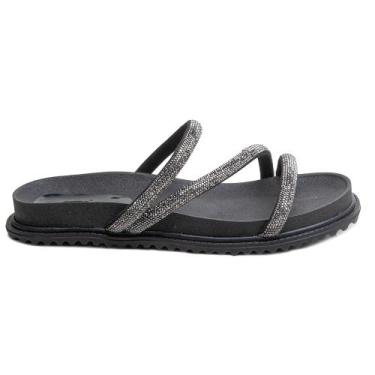 Imagem de Sandália Rasteira Feminina Rasteirinha Estilosa Confortável Macia Tend