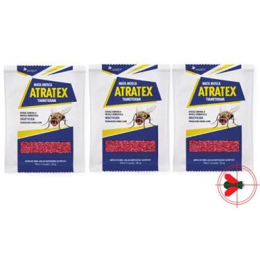 Imagem de 3 Atratex T Isca Com Atrativo Sexual Para Moscas Sachê 25g - Haxea