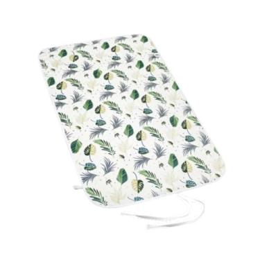 Imagem de IEUDNS Tapete de passar roupa portátil, acessório, resistente, profissional, para roupas, para mesa, para uso doméstico, lavadora e secadora de viagem, Folha