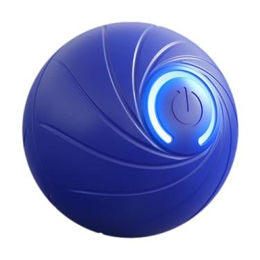 Imagem de Gralara Bola de salto inteligente, brinquedo interativo, mastigável, silenciosa, bola de salto inteligente para cães, brinquedo para cães e gatos pequenos, Azul