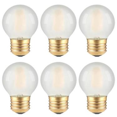 Imagem de Lâmpadas LED para ventilador de teto TOKCON E26 2W 2700K, pacote com 6