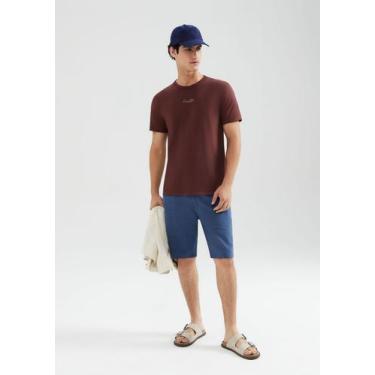 Imagem de Bermuda Masculina Em Sarja Chino - Hering, 050, Azul médio