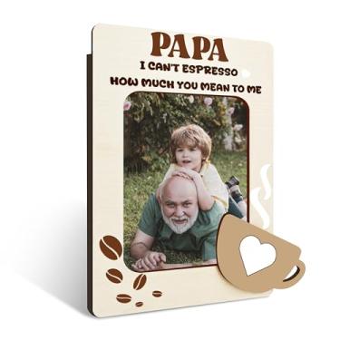 Imagem de Porta-retrato de papai, presente de aniversário de Natal, Dia dos Pais, molduras de ímãs de café para geladeira, para pai, papai, papai, 46
