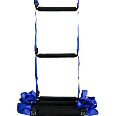 Imagem de Escada de incêndio de 3 metros – Corda de segurança de emergência para casas de 2 a 3 andares, escada reutilizável para janela/varanda, escape rápido durável