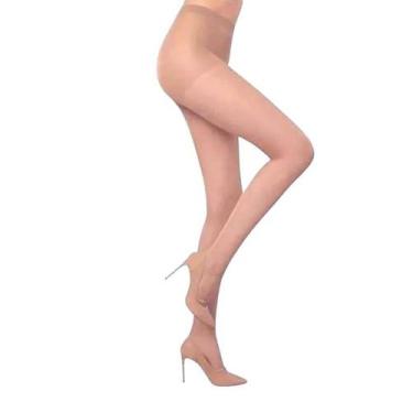 Imagem de Meia Calça Feminina Lupo Fio 15 Class Fina - 5760001, Marrom, Claro, P