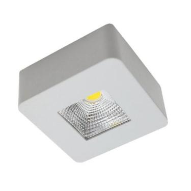 Imagem de Spot Plafon Sobrepor Led 5w Quadrado P/ Pergolado Sanca - 3000K - Bela