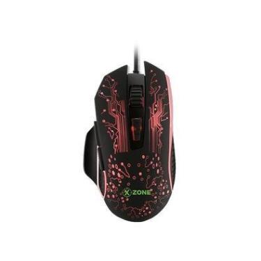 Imagem de Mouse Gamer Com Fio Xzone Gmf-03, RGB, 3200 Dpi, 8 Botões, Preto