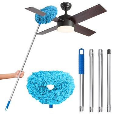 Imagem de Limpador de ventilador de teto Duster DRQ Reutilizável Microfibra Azul