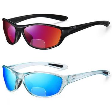 Imagem de Óculos de sol de leitura bifocal LKEYE LK6092 UV400 para homens/mulher