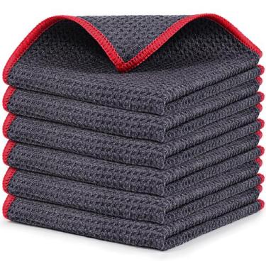 Imagem de Pano de limpeza de microfibra Airlab Waffle Weave 30x30cm, pacote com 