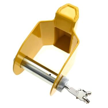 Imagem de Jiawu Travadora de Lâmina de Língua do Trailer, Alia de Zinco Pesado Trava Anti -roubo de Engate Trava para Caminhão, Reboque de Trailers e Mais