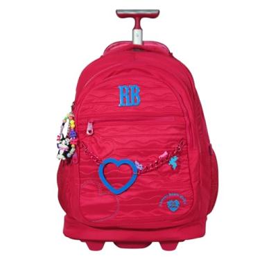 Imagem de Mochila Rodinha Rebecca Bonbon Carrinho Costas Escolar Meninas (Rosa)