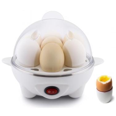 Imagem de Cozedor de Ovos Elétrico 7 Ovos Panela Vapor Portátil Legumes 127V - S