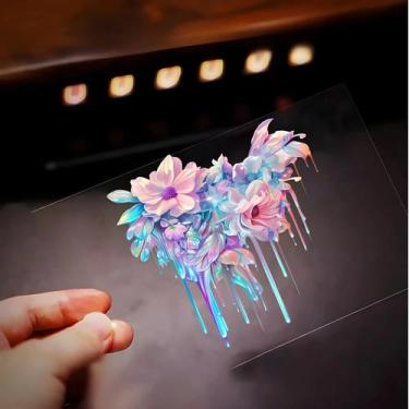 Imagem de Adesivos De Interior De Carro Em Vinil Com Pintura Fluida Colorida De 